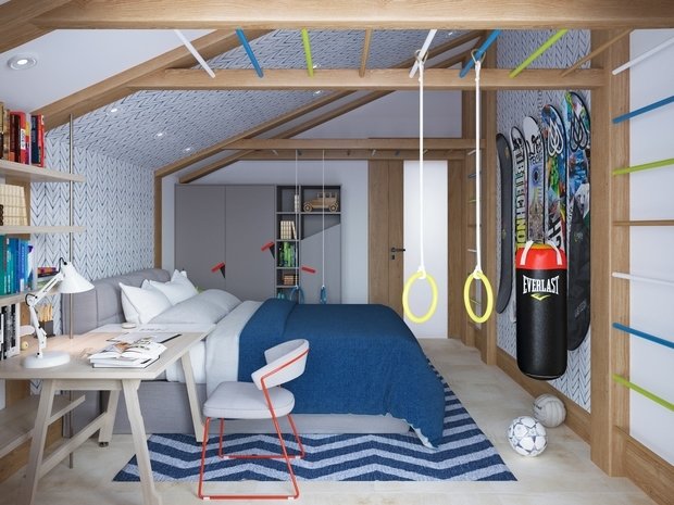 Фотография: Детская в стиле Скандинавский, Современный, Дом, Украина, Проект недели, Киев, Дом и дача, Кирпичный дом, Михаил Ильченко, Алена Прядко – фото на INMYROOM