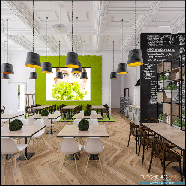 Фото из портфолио Ресторан в стиле эколофт BRISTOL – фотографии дизайна интерьеров на INMYROOM
