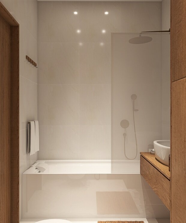 Фото из портфолио Санузел в стиле Джапанди – фотографии дизайна интерьеров на INMYROOM