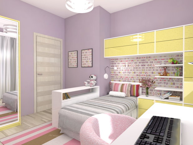 Фото из портфолио Цветовые варианты для детской – фотографии дизайна интерьеров на INMYROOM