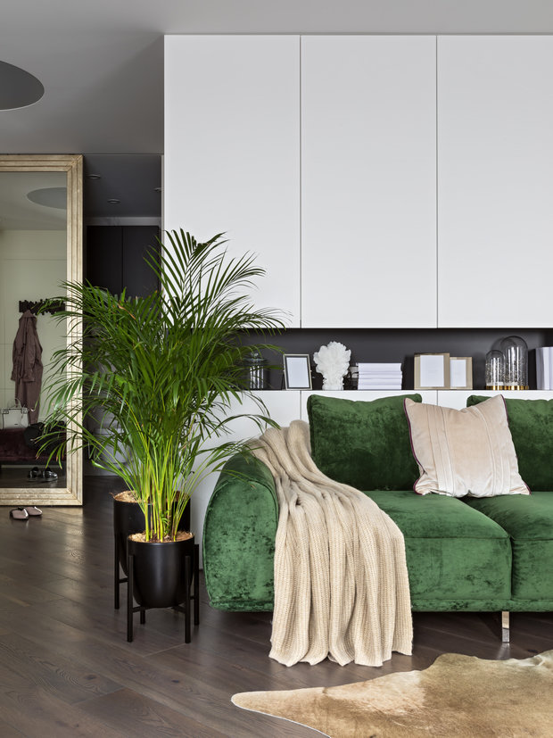 Фотография: Гостиная в стиле Современный, Квартира, Проект недели, Минск, 2 комнаты, 60-90 метров, Ольга Купчинская – фото на INMYROOM