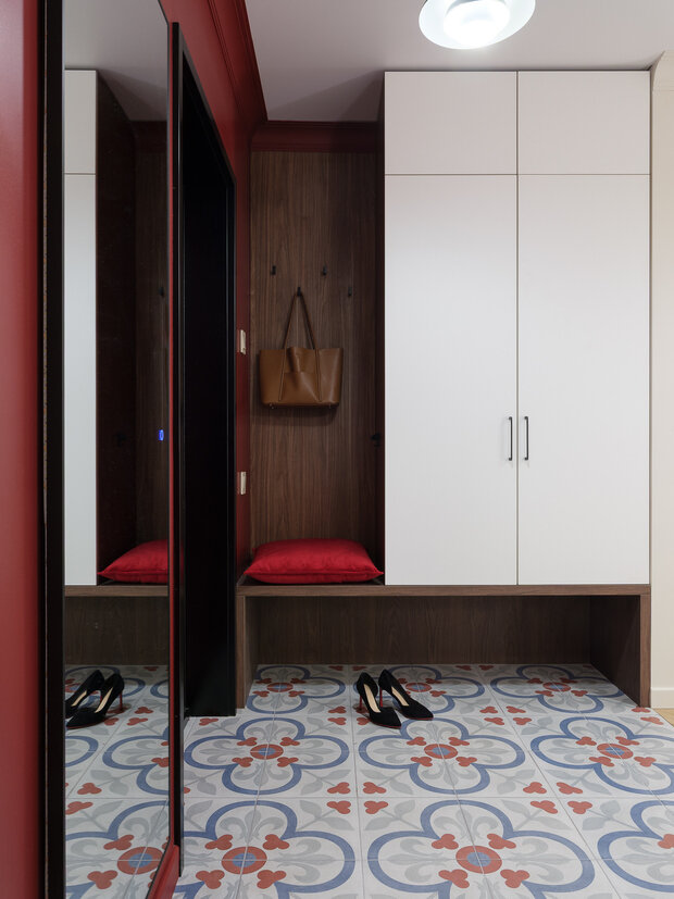 Фотография: Прихожая в стиле Современный, Квартира, Москва, Монолитный дом, 4 и больше, Более 90 метров, Эксклюзивные проекты, ЖК «Holland Park», минимализм с элементами современного дизайна, Татьяна Казьмина – фото на INMYROOM