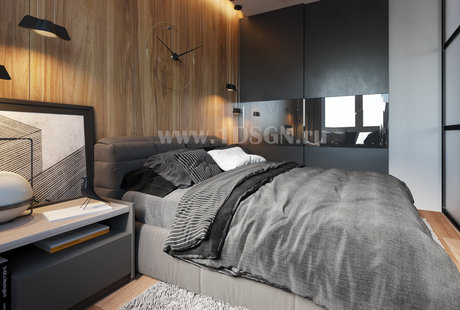 Дизайн интерьера спальни в квартире в ЖК "Невский" г.Москва