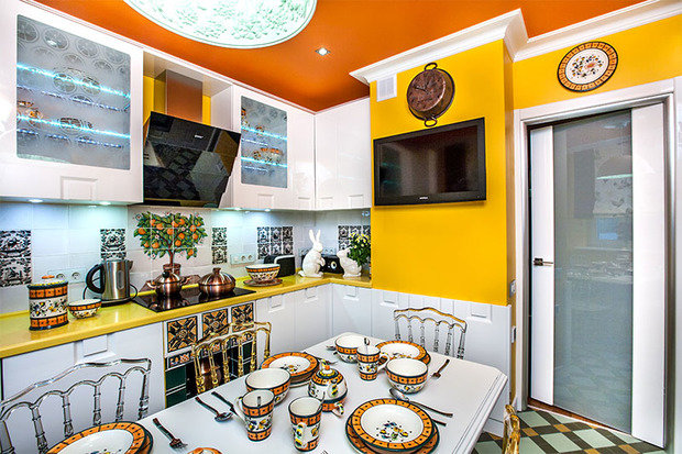 Фотография: Кухня и столовая в стиле Прованс и Кантри, Современный, Эклектика, Интерьер комнат – фото на INMYROOM