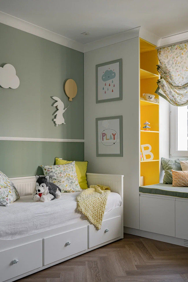 Фотография: Детская в стиле Современный, Квартира, Проект недели, Челябинск, 3 комнаты, 60-90 метров, Александра Хасанова – фото на INMYROOM