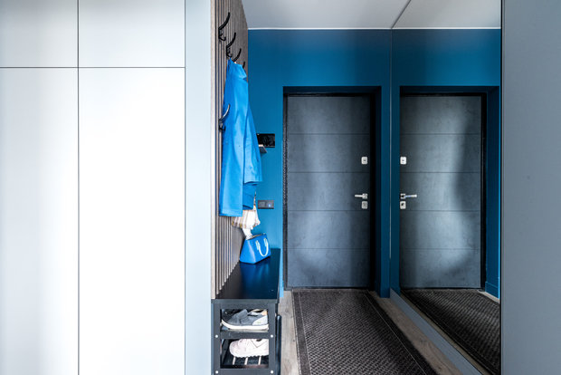 Фотография: Прихожая в стиле Современный, Минимализм, Малогабаритная квартира, Квартира, Проект недели, Москва, 1 комната, до 40 метров, Полина Дементьева – фото на INMYROOM