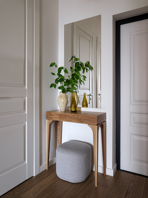 Фотография: Прихожая в стиле Скандинавский, Современный, Минимализм, Квартира, Проект дня, Москва, 3 комнаты, 60-90 метров, Анна Мальцева, скандинавский с элементами минимализма – фото на INMYROOM