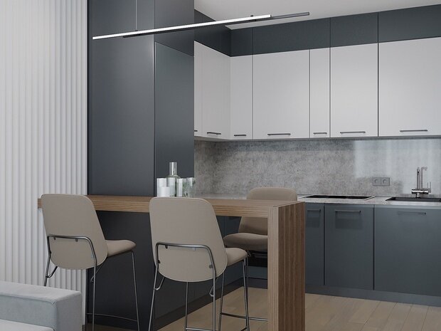 Фото из портфолио Квартира для молодой семьи ЖК Мытищи Парк – фотографии дизайна интерьеров на INMYROOM