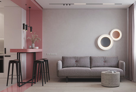 ДИЗАЙН МАЛОГАБАРИТНОЙ КВАРТИРЫ, 33 М2