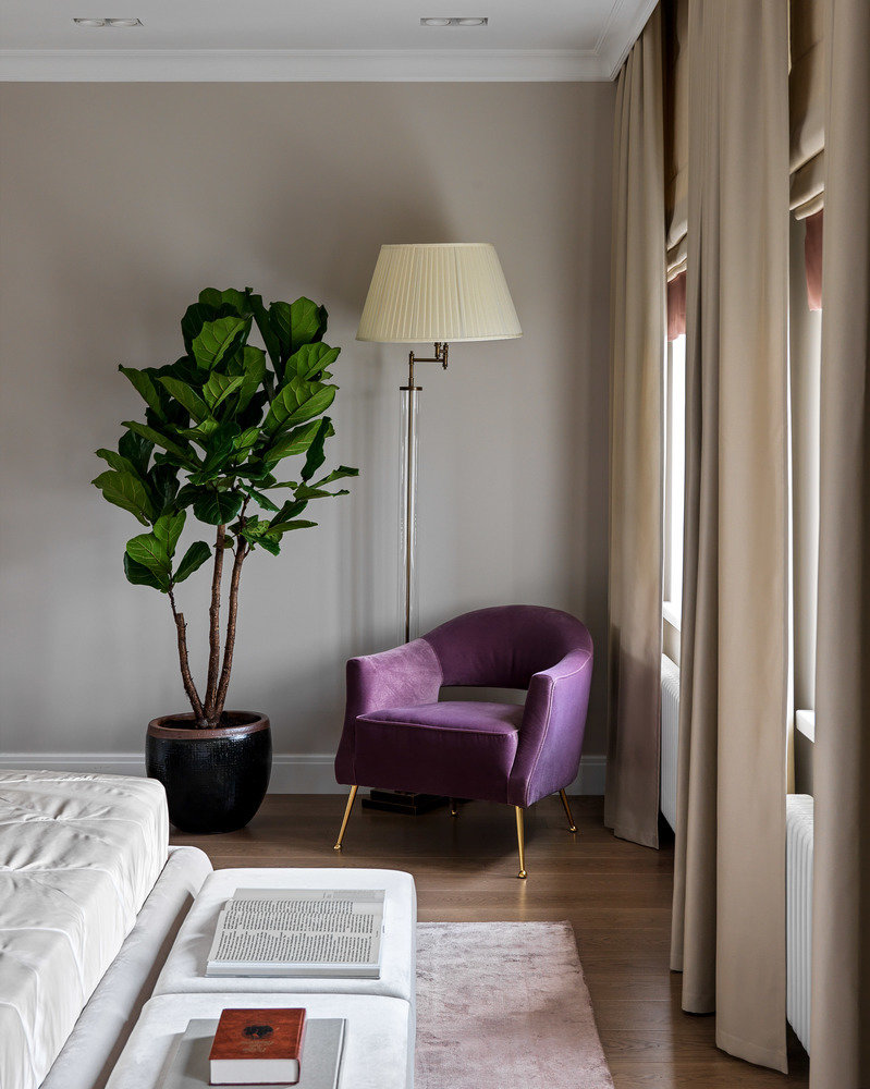 Фотография: Спальня в стиле Современный, Квартира, Проект недели, Москва, Мария Рублева, 4 и больше, Более 90 метров, #эксклюзивныепроекты – фото на INMYROOM