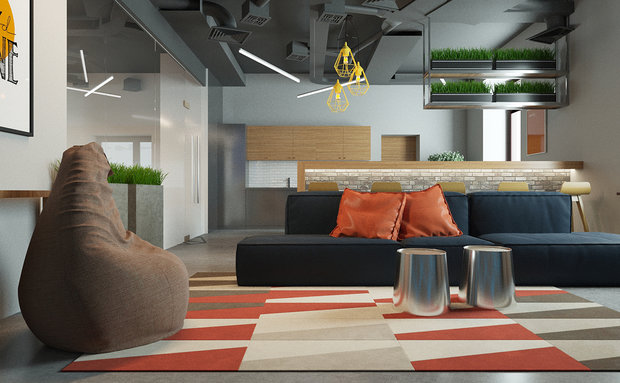 Фото из портфолио Офис для IT-компании – фотографии дизайна интерьеров на INMYROOM