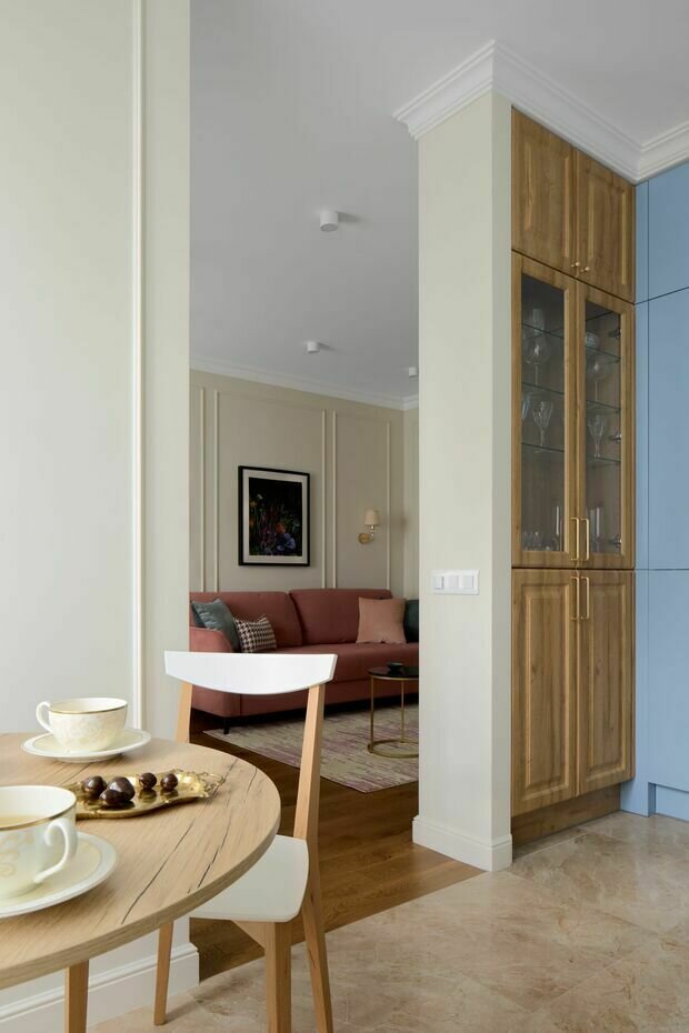 Фотография: Кухня и столовая в стиле Классический, Современный, Эклектика, Проект недели, 3 комнаты, 60-90 метров – фото на INMYROOM