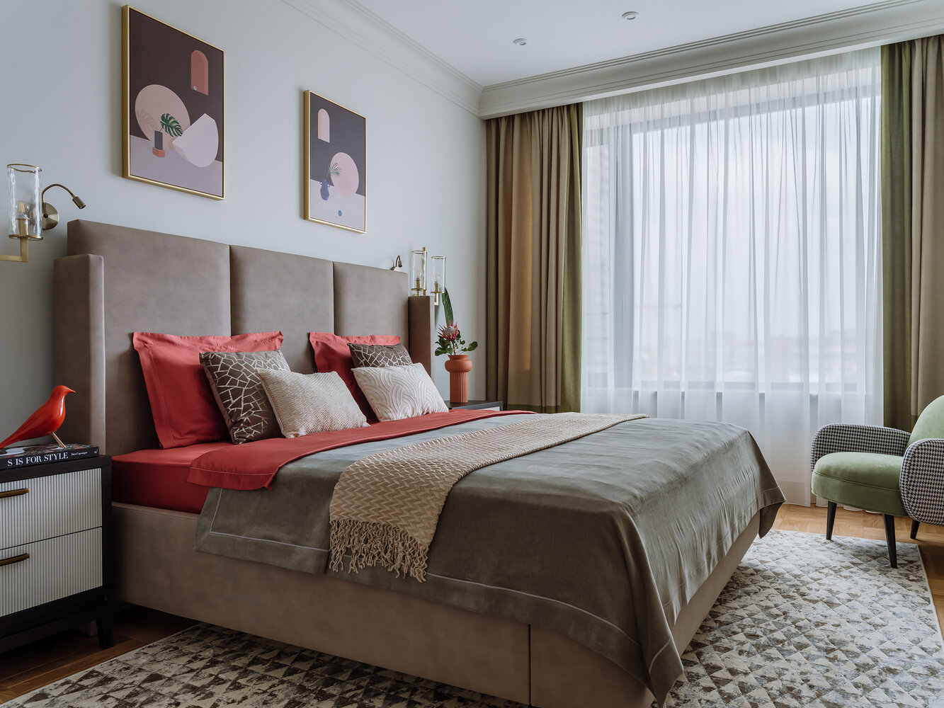 Фотография: Спальня в стиле Современный, Квартира, Проект недели, Москва, 4 и больше, Более 90 метров, Наталья Широкорад – фото на INMYROOM Фотография: Спальня в стиле Современный, Квартира, Проект недели, Москва, 4 и больше, Более 90 метров, Наталья Широкорад – фото на INMYROOM