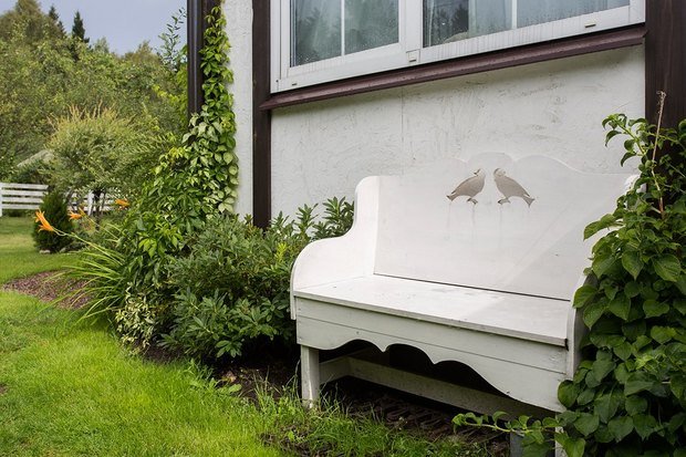 Фотография: Ландшафт в стиле , Скандинавский, Дом, Белый, Дача, Дом и дача, Ленинградская область – фото на INMYROOM