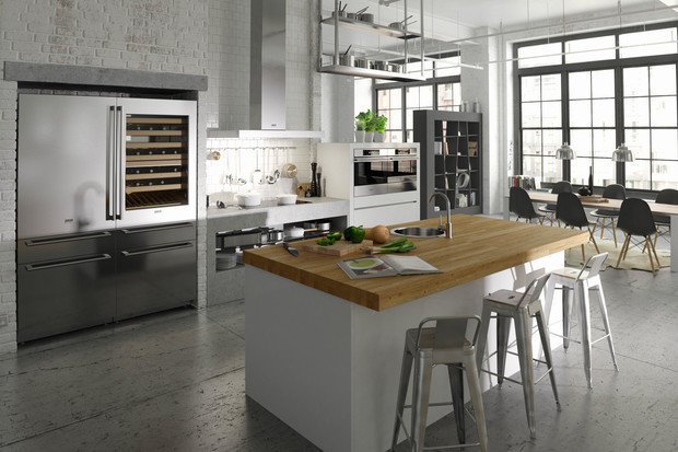 Фотография: Кухня и столовая в стиле Лофт, Скандинавский, Современный, Хай-тек, Декор интерьера, Asko, Gorenje, Мебель и свет, Индустрия, События – фото на INMYROOM