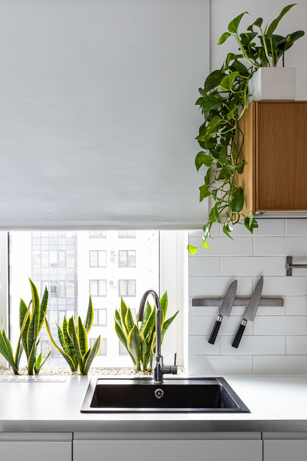 Фотография: Кухня и столовая в стиле Скандинавский, Современный, Квартира, Проект недели, Санкт-Петербург, 1 комната, 40-60 метров, Антон Бипиташ – фото на INMYROOM