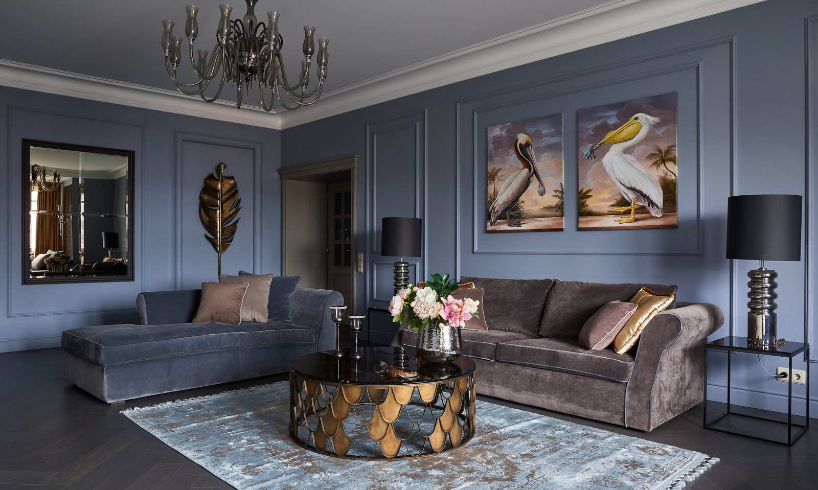 Фотография: Гостиная в стиле Современный, Эклектика, Квартира, Проект недели, Калининград, 4 и больше, Более 90 метров, Виктория Лазарева – фото на INMYROOM