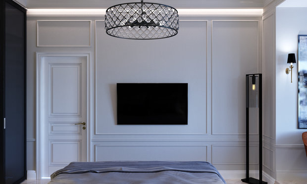 Фото из портфолио Квартира в стиле современная классика - ул 1905 г. Спальня Хозяйская – фотографии дизайна интерьеров на INMYROOM