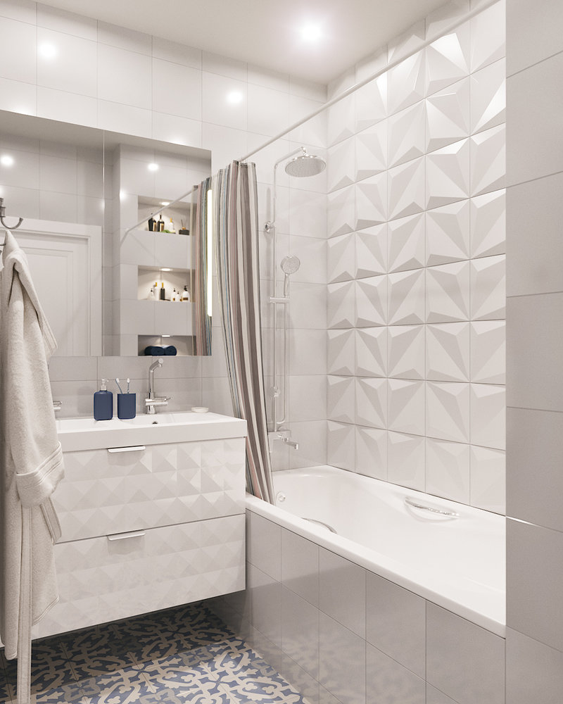 Фотография: Ванная в стиле Современный, Квартира, Проект дня, Московская область, 3 комнаты, 60-90 метров, Монолитно-кирпичный, Анастасия Кудряшова, ЖК «Клязьминская высота», ПРЕМИЯ INMYROOM – фото на INMYROOM Фотография: Ванная в стиле Современный, Квартира, Проект дня, Московская область, 3 комнаты, 60-90 метров, Монолитно-кирпичный, Анастасия Кудряшова, ЖК «Клязьминская высота», ПРЕМИЯ INMYROOM – фото на INMYROOM