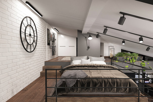 Фото из портфолио Трехуровневый лофт – фотографии дизайна интерьеров на INMYROOM