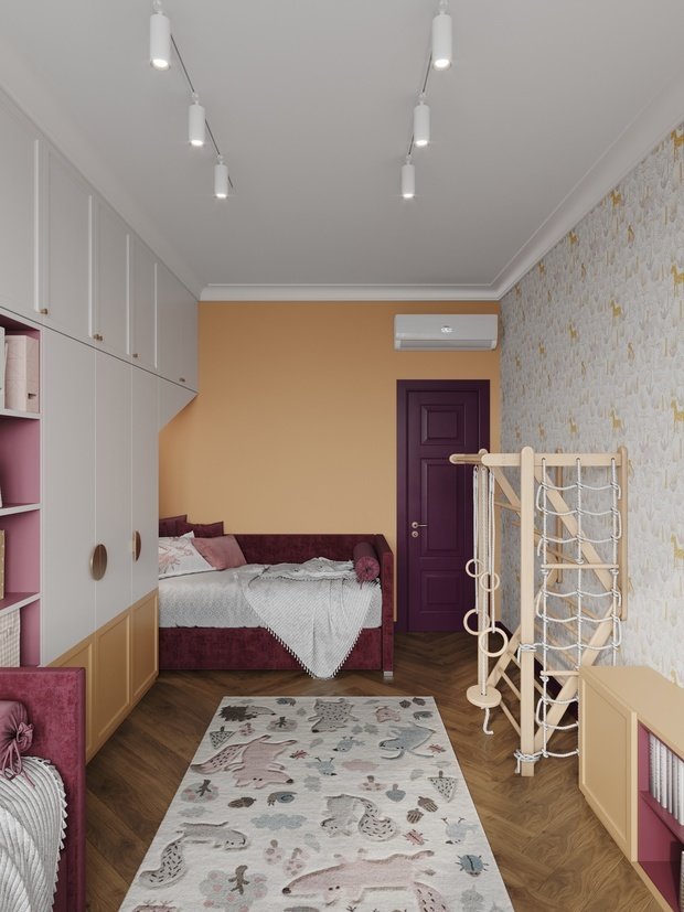 Фотография: Детская в стиле Современный, Эклектика, Квартира, Проект недели, Москва, 3 комнаты, 60-90 метров, Более 90 метров, Олеся Березовская, DesignStudio13 – фото на INMYROOM