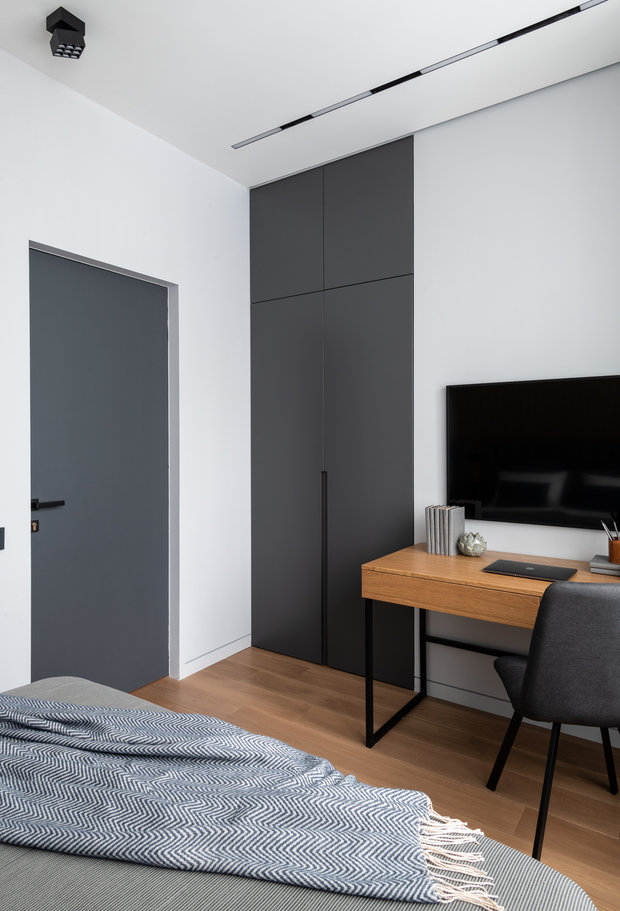 Фотография: Кабинет в стиле Современный, Квартира, Проект недели, Москва, 3 комнаты, 40-60 метров, Карине Мхитарян – фото на INMYROOM