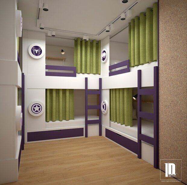 Фото из портфолио Хостел "Инжир" – фотографии дизайна интерьеров на INMYROOM