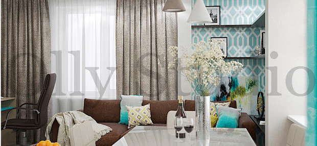 Фото из портфолио Гостиная в ЖК Саровский – фотографии дизайна интерьеров на INMYROOM