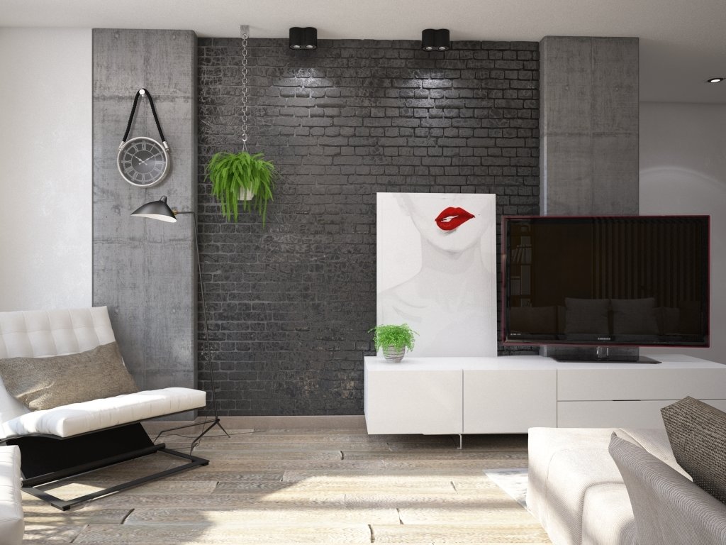 Фотография: Гостиная в стиле Современный, Лофт, Эклектика, Квартира, Студия, Россия, Планировки, Мебель и свет, Минимализм, Проект недели, Эко, Павел Алексеев – фото на INMYROOM