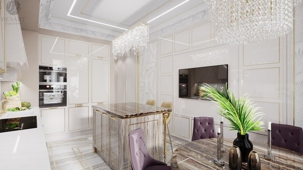 Фото из портфолио ЖК "Карамель". Кухня – фотографии дизайна интерьеров на INMYROOM