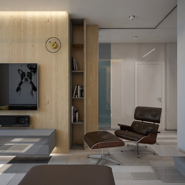 Фото из портфолио квартира в мягком современном стиле  – фотографии дизайна интерьеров на INMYROOM