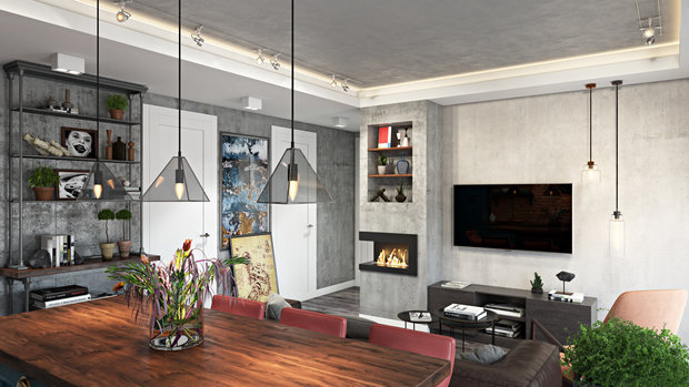 Фото из портфолио Лофт на Союзном проспекте – фотографии дизайна интерьеров на INMYROOM