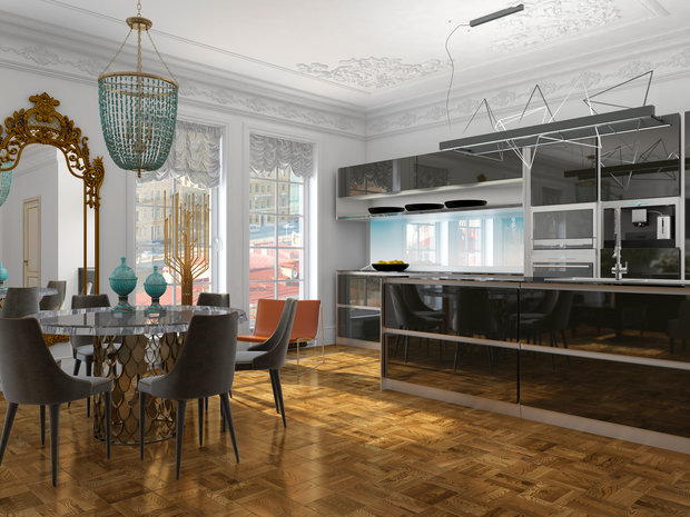 Фото из портфолио Дизайн квартиры в комплексе "Царская столица" 2 – фотографии дизайна интерьеров на INMYROOM