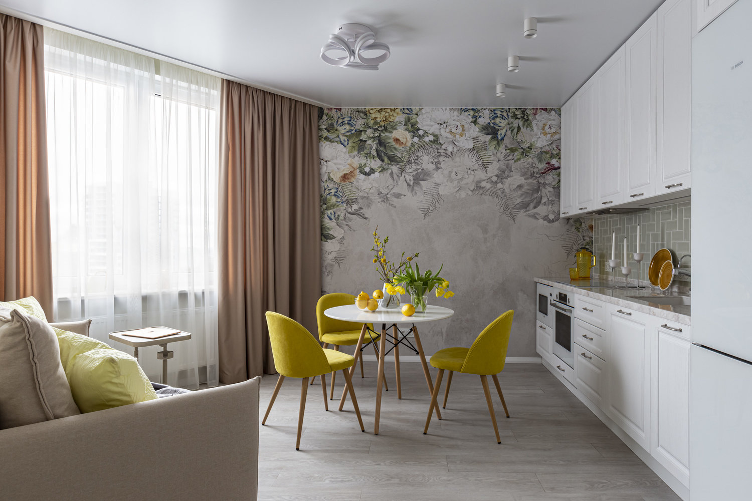 Фотография: Кухня и столовая в стиле Современный, Квартира, Проект недели, Санкт-Петербург, 1 комната, 40-60 метров, Анастасия Заркуа – фото на INMYROOM Фотография: Кухня и столовая в стиле Современный, Квартира, Проект недели, Санкт-Петербург, 1 комната, 40-60 метров, Анастасия Заркуа – фото на INMYROOM