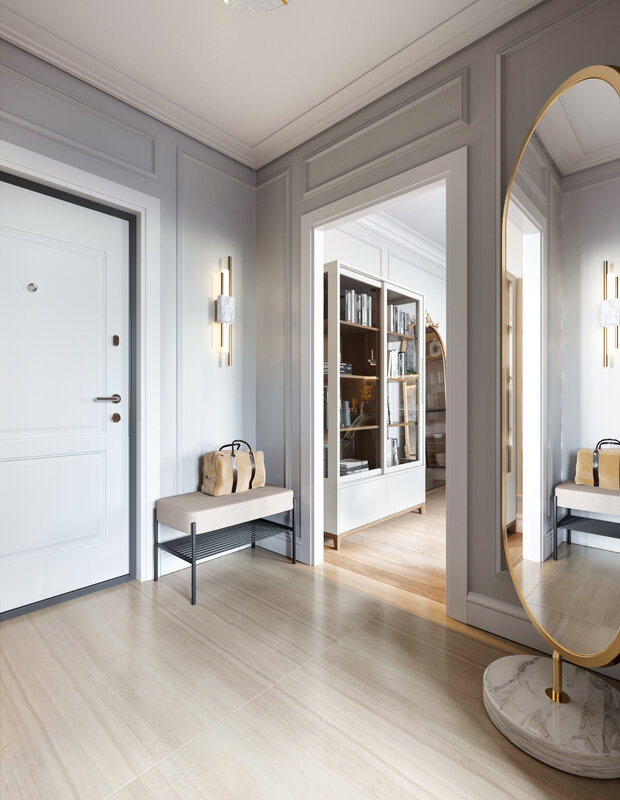 Фотография: Прихожая в стиле Современный, Квартира, Проект недели, Санкт-Петербург, 4 и больше, Более 90 метров, Олег Минц, MINTS INTERIORS – фото на INMYROOM