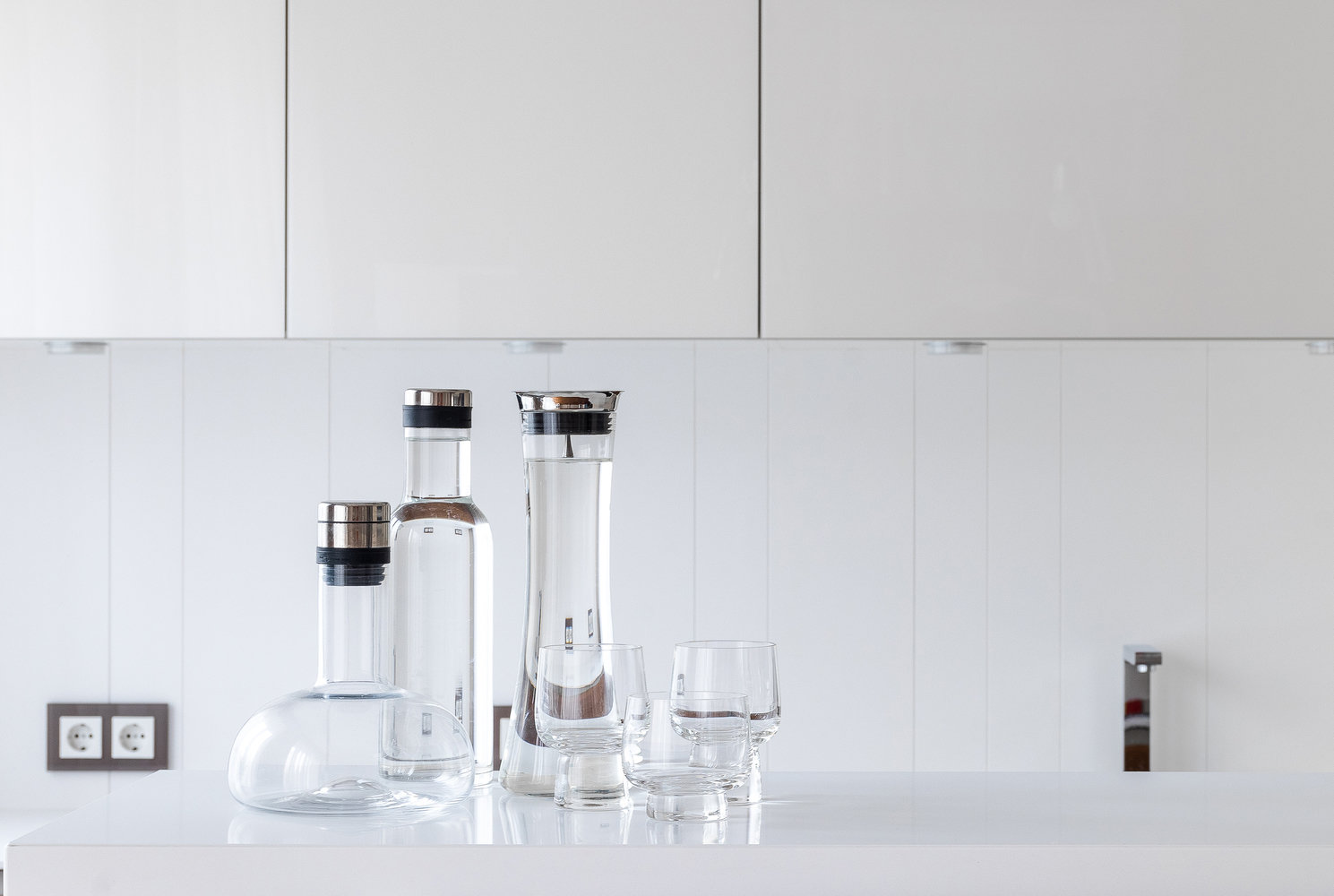 Фотография: Кухня и столовая в стиле Современный, Квартира, Минимализм, Проект дня, Михаил Новинский, Кирпичный дом, 3 комнаты, 60-90 метров, Патриаршие пруды – фото на INMYROOM