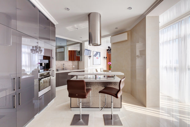 Фотография: Кухня и столовая в стиле Хай-тек – фото на INMYROOM