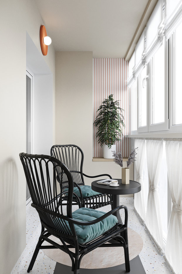 Фотография: Балкон в стиле Современный, Эклектика, Квартира, Проект недели, Минск, 4 и больше, Более 90 метров, Наталья Добродеева – фото на INMYROOM