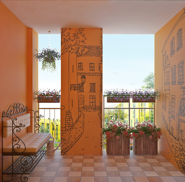 Фото из портфолио Дизайн интерьера. Кухня и балкончик. Квартира. Киев, Комфорт Таун.  – фотографии дизайна интерьеров на INMYROOM