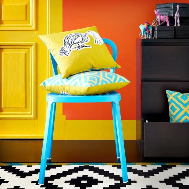 Фотография: Мебель и свет в стиле Эклектика, Декор интерьера, Декор дома, Цвет в интерьере, IKEA, Зеленый, Желтый – фото на INMYROOM