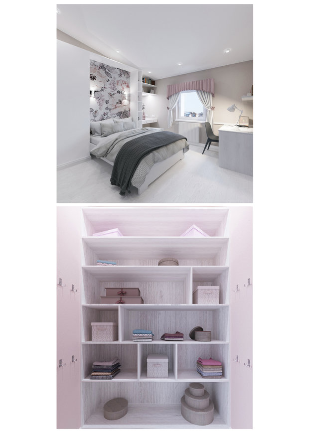Фото из портфолио Двухуровневая квартира – фотографии дизайна интерьеров на INMYROOM