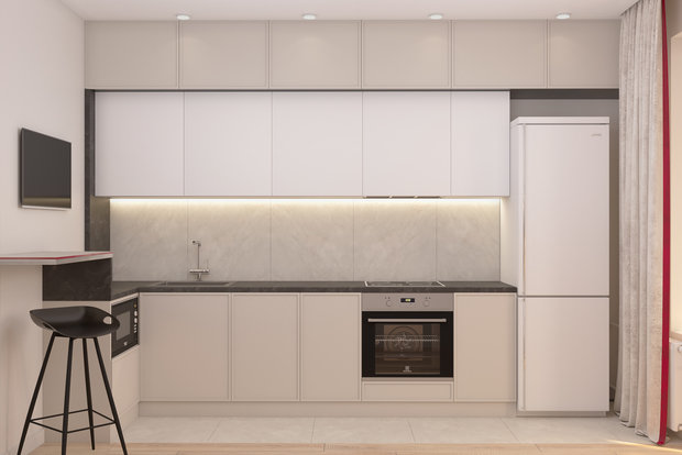 Фото из портфолио Дизайн проект 2-х комнатной квартиры "СОЛНЕЧНЫЙ ЗАКАТ" – фотографии дизайна интерьеров на INMYROOM