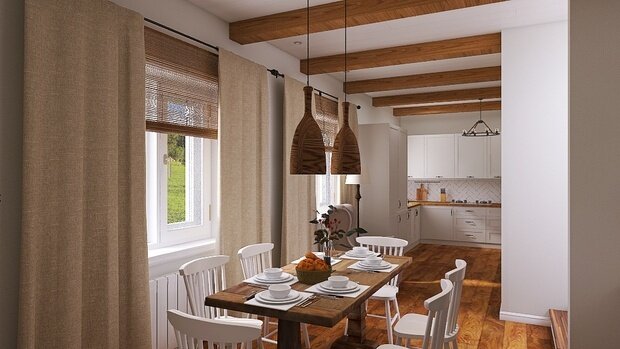 Фото из портфолио Домик в деревне – фотографии дизайна интерьеров на INMYROOM