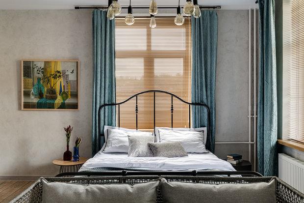 Фотография: Спальня в стиле Лофт, Малогабаритная квартира, Квартира, Студия, Проект недели, Красногорск, до 40 метров, Элина Богомолова – фото на INMYROOM
