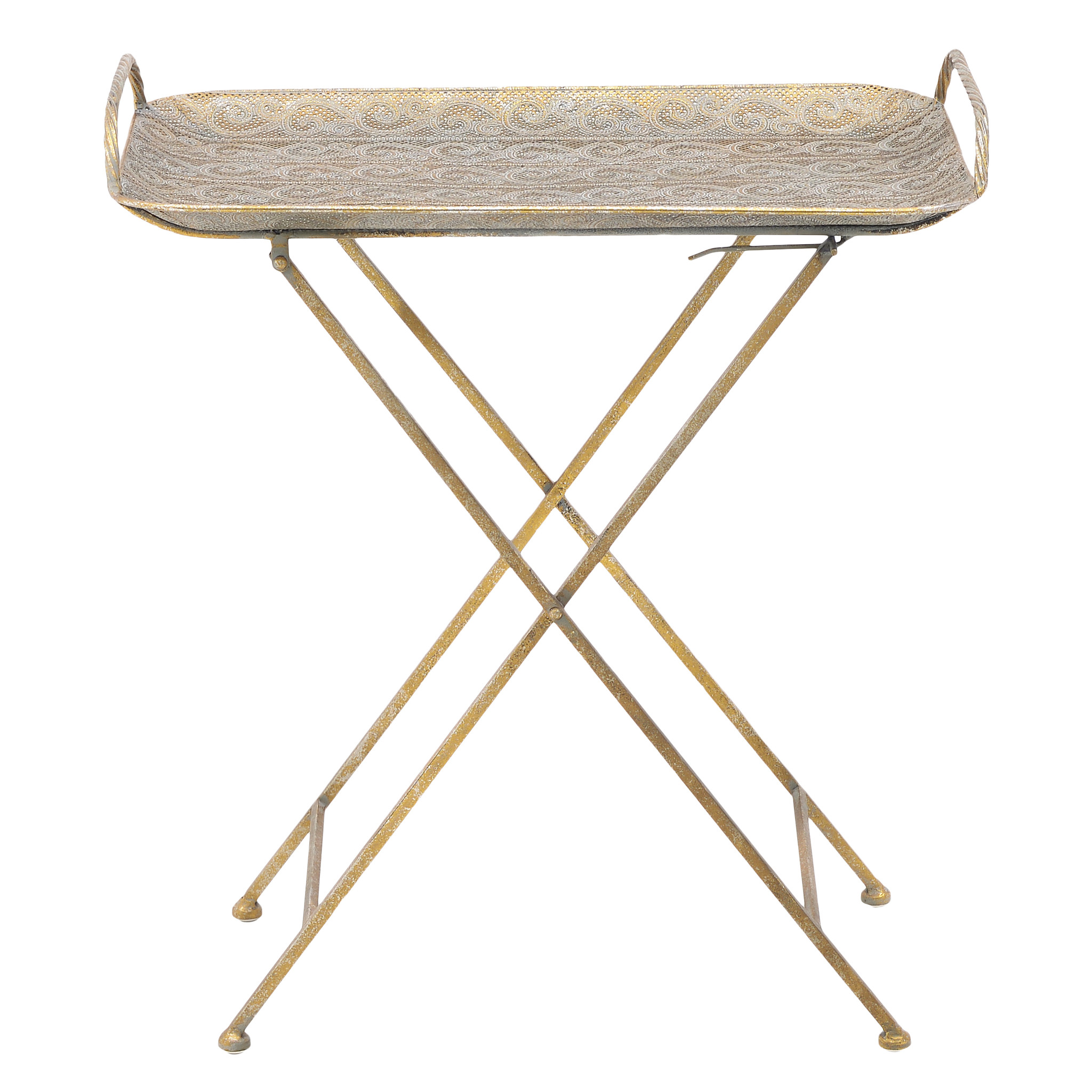 Сервировочный стол из металла 