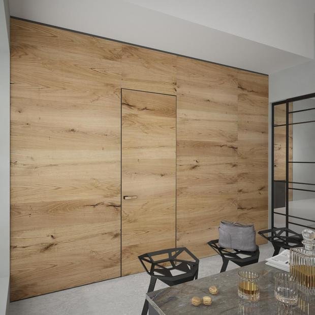 Фотография: Кухня и столовая в стиле Минимализм, Двери, Гид, энциклопедия_интерьер, тренды 2019, цветные двери, межкомнатные двери, UNION, двери как мебель, двери и мебель в одном стиле – фото на INMYROOM