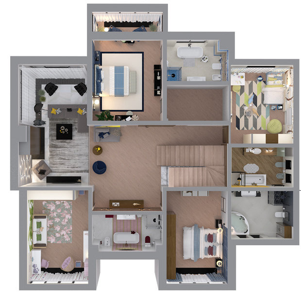 Фото из портфолио ДОМ ДЛЯ БОЛЬШОЙ СЕМЬИ  – фотографии дизайна интерьеров на INMYROOM