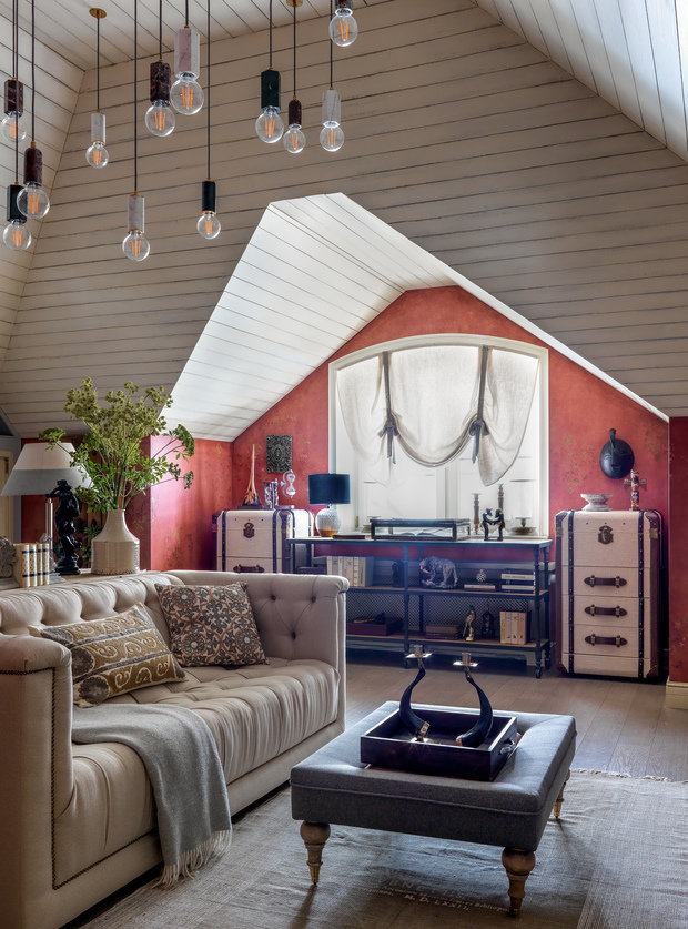 Фотография: Кабинет в стиле Лофт, Прованс и Кантри, Эклектика, Дом, Особняк, Московская область, 4 и больше, Более 90 метров, Дарья Мисюра, Эксклюзивные проекты – фото на INMYROOM