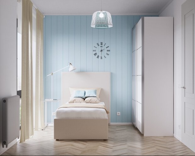 Фотография: Спальня в стиле Прованс и Кантри, Квартира, Проект недели, Москва, 2 комнаты, 60-90 метров, Студия NSQ, Света Константинова – фото на INMYROOM