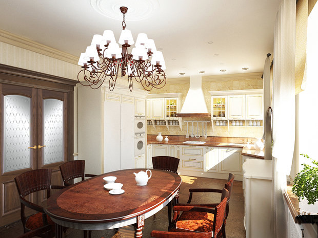 Фото из портфолио Частный жилой дом. Классика – фотографии дизайна интерьеров на INMYROOM